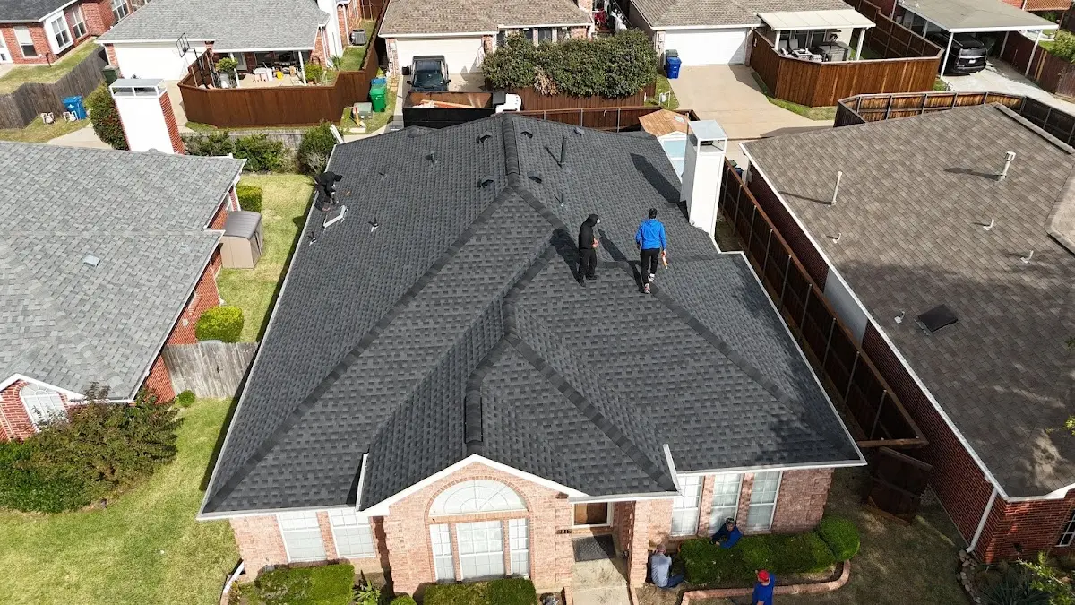 Commercial Roofing work in progress on a Moorpark property